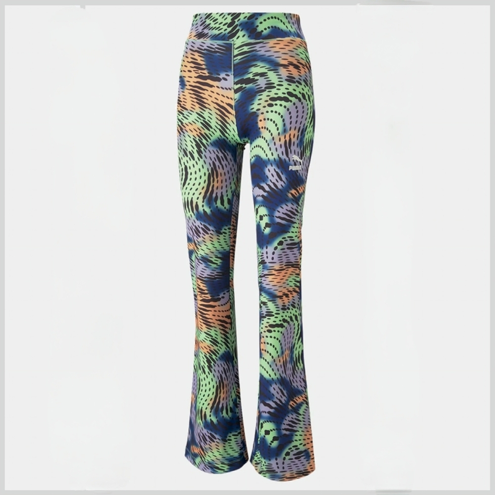 Puma Flair Multicolor Abstract Women's Pants slSize Small